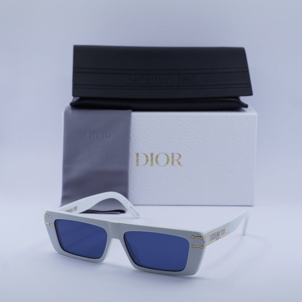 Dior White and Blue Sunglasses